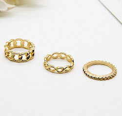 Кольца ювелирных изделий моды женщин роскошные обруч пробы золота 15 до 18mm круглый