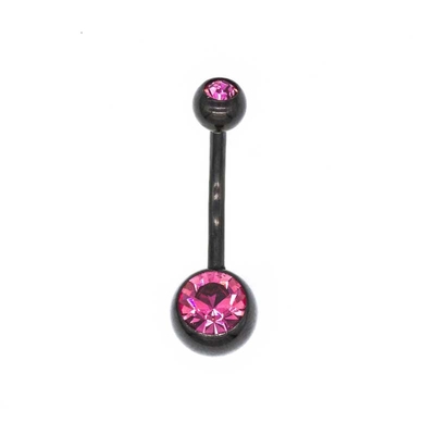ODM OEM Stainlesss розовых ювелирных изделий 316 прошивками кнопки живота цирконов стальной