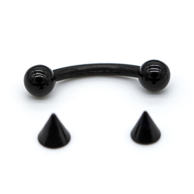 Ювелирные изделия черной брови конуса поддельной прокалывая внешне продели нитку 8mm