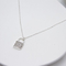 Длинное серебряное ожерелье 47mm моды с прозрачными шкентелями сверла