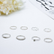 Круглые кольца ювелирных изделий моды обруча проба золота диаманта 15 до 18mm ясная