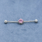 Прошивки ювелирных изделий 40mm Адвокатуры розового камня циркона промышленные хирургические стальные