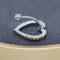Цирконы серебряного кольца кнопки живота сияющие любят прошивку ювелирных изделий пупка сердца