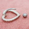 Цирконы серебряного кольца кнопки живота сияющие любят прошивку ювелирных изделий пупка сердца